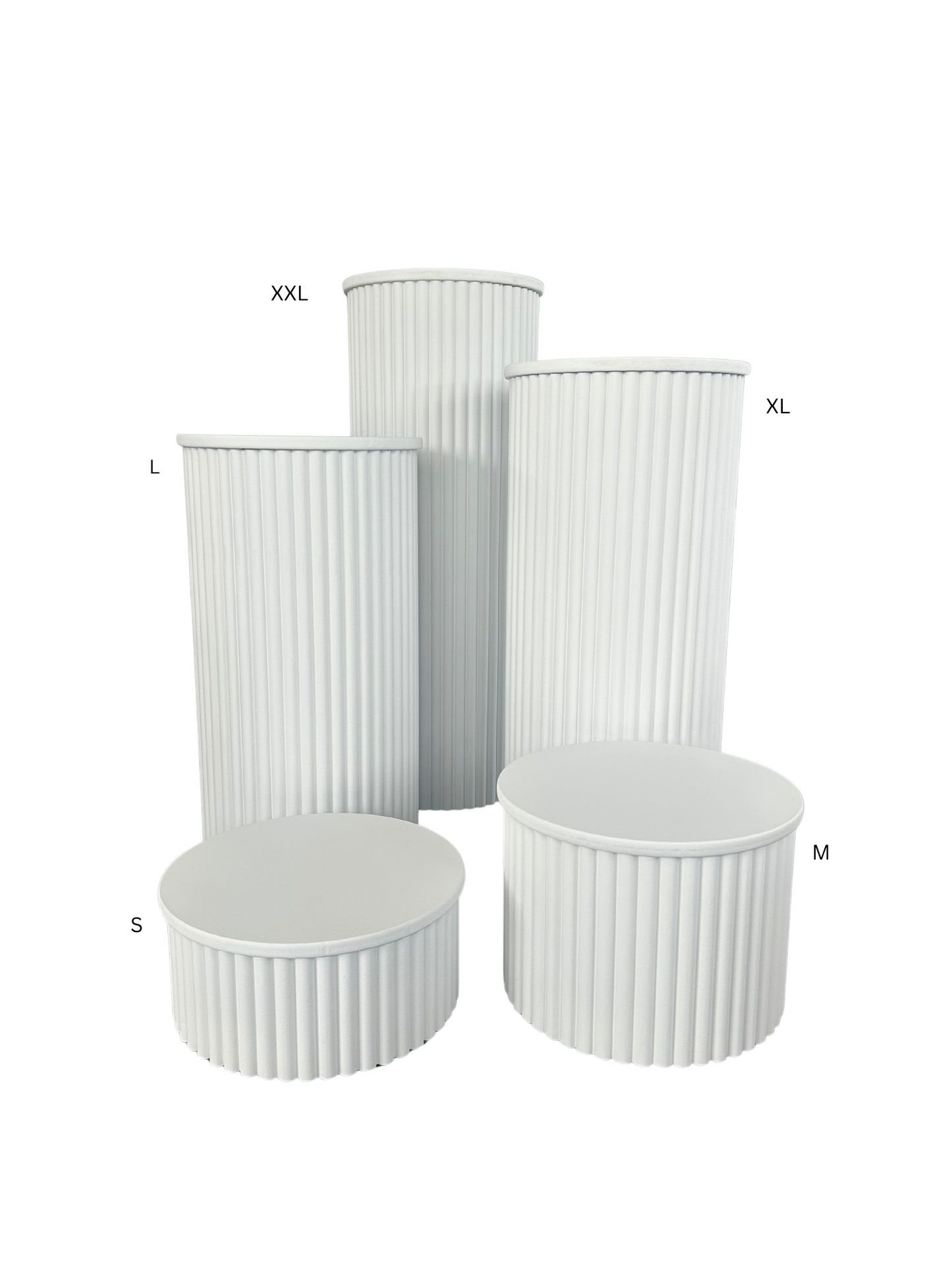 White Ripple Plinth - XL