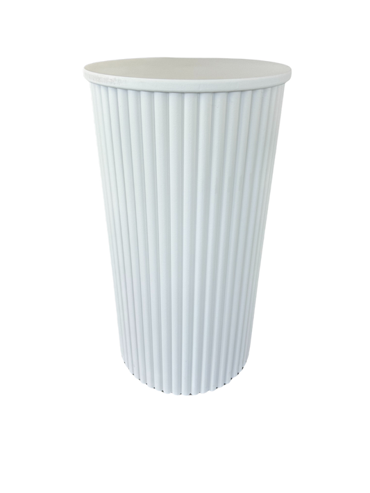 White Ripple Plinth - L
