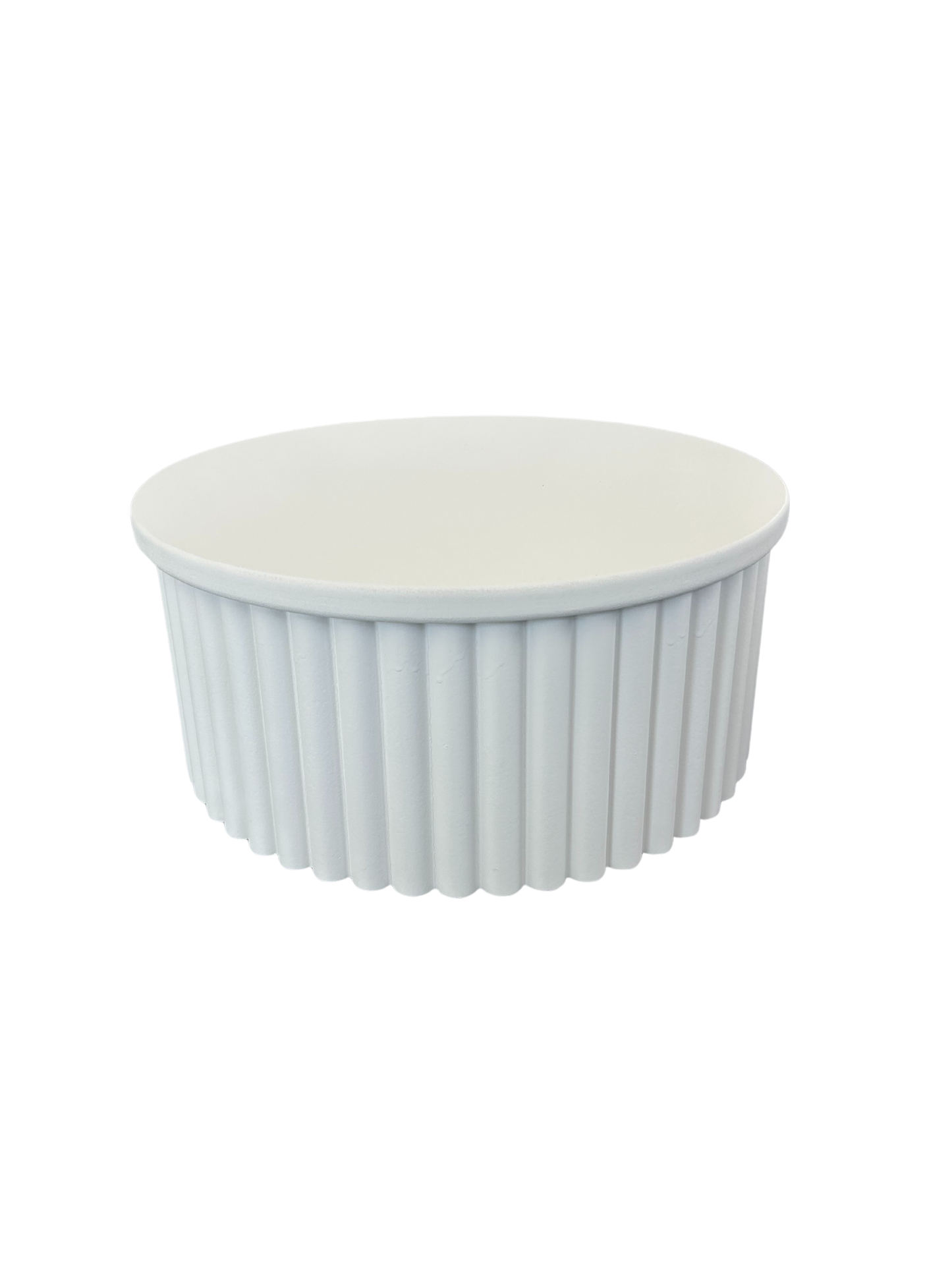 White Ripple Plinth - S
