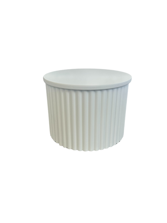 White Ripple Plinth - M